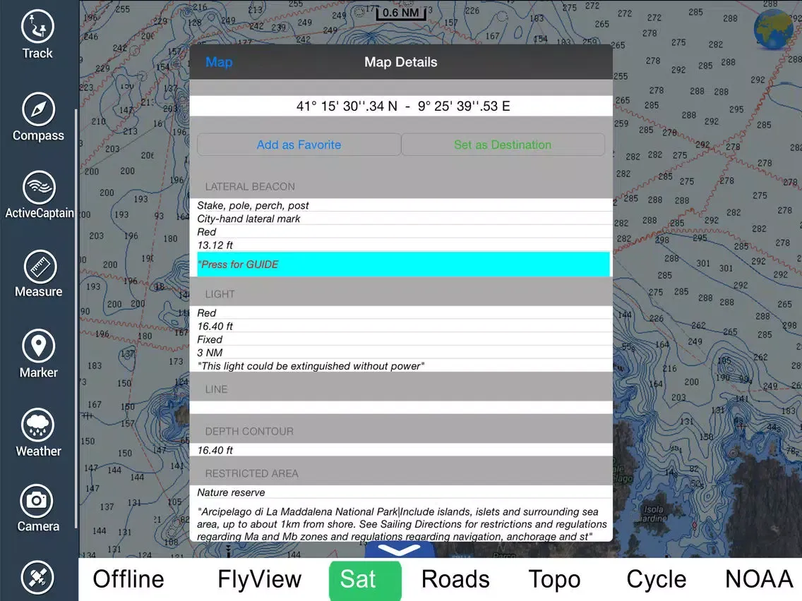 ภาพหน้าจอของ Marine : Calabria HD - GPS Map Navigator iPad 