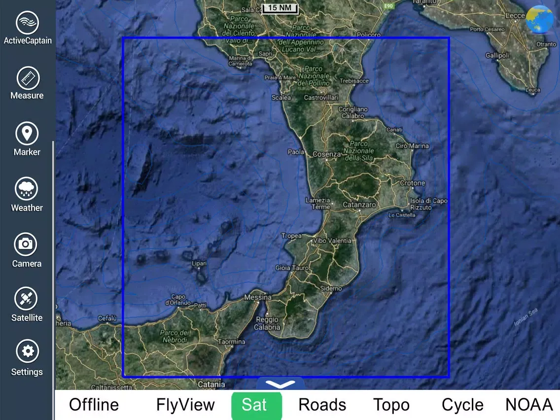 ภาพหน้าจอของ Marine : Calabria HD - GPS Map Navigator iPad 
