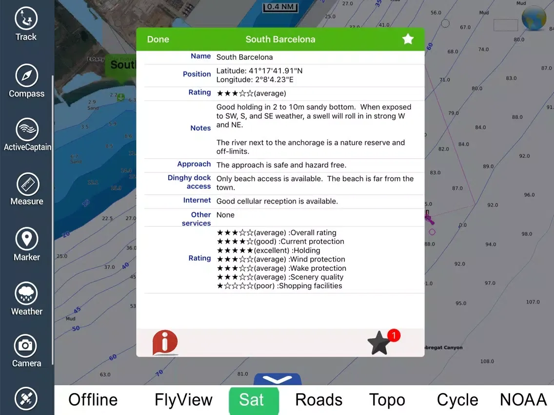 Marine: Catalonia (Spain) HD - GPS Map Navigator iPad  Ekran Görüntüleri