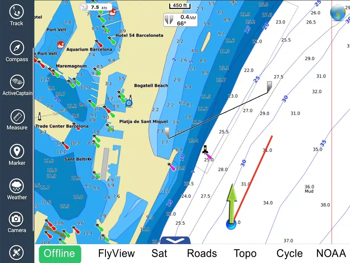 Marine: Catalonia (Spain) HD - GPS Map Navigator iPad  Ekran Görüntüleri