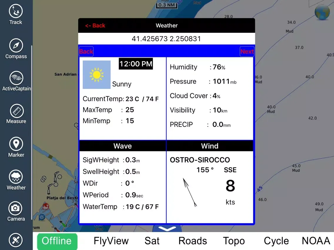 Marine: Catalonia (Spain) HD - GPS Map Navigator iPad  Ekran Görüntüleri