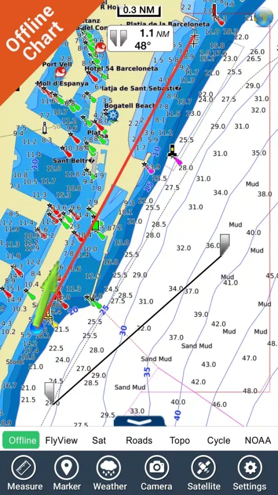 Marine: Catalonia (Spain) HD - GPS Map Navigator Ekran Görüntüleri