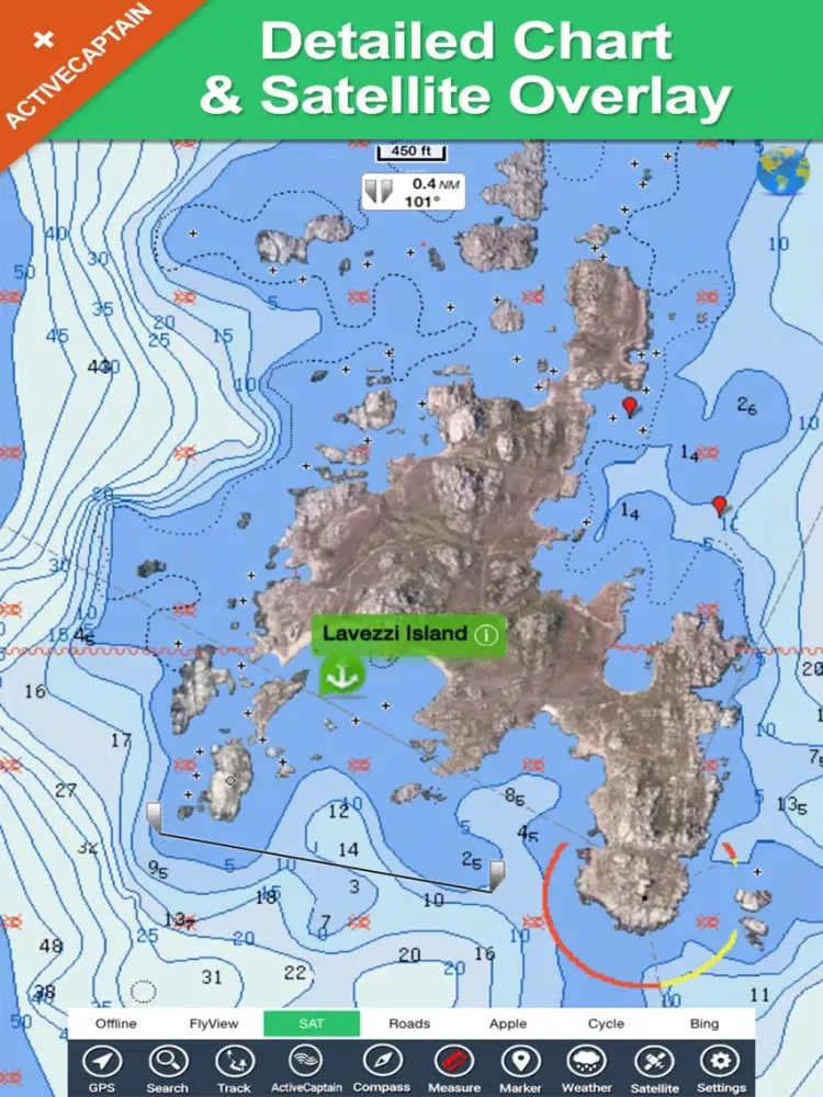 Zrzuty ekranu Marine: Cherbourg to channel island-solent HD - GPS Map Navigator iPad 
