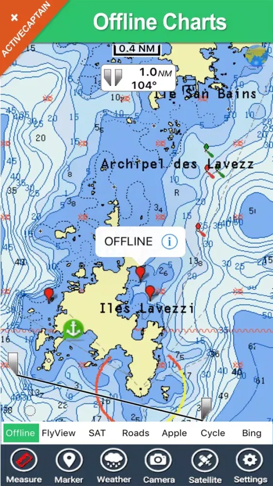 Zrzuty ekranu Marine: Cherbourg to channel island-solent HD - GPS Map Navigator