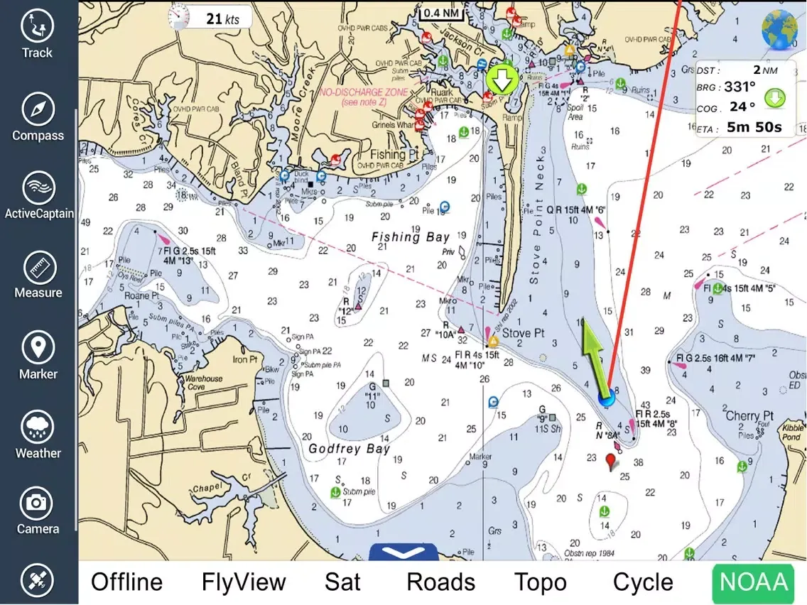 Скриншоты Chesapeake Bay HD - GPS Charts iPad 