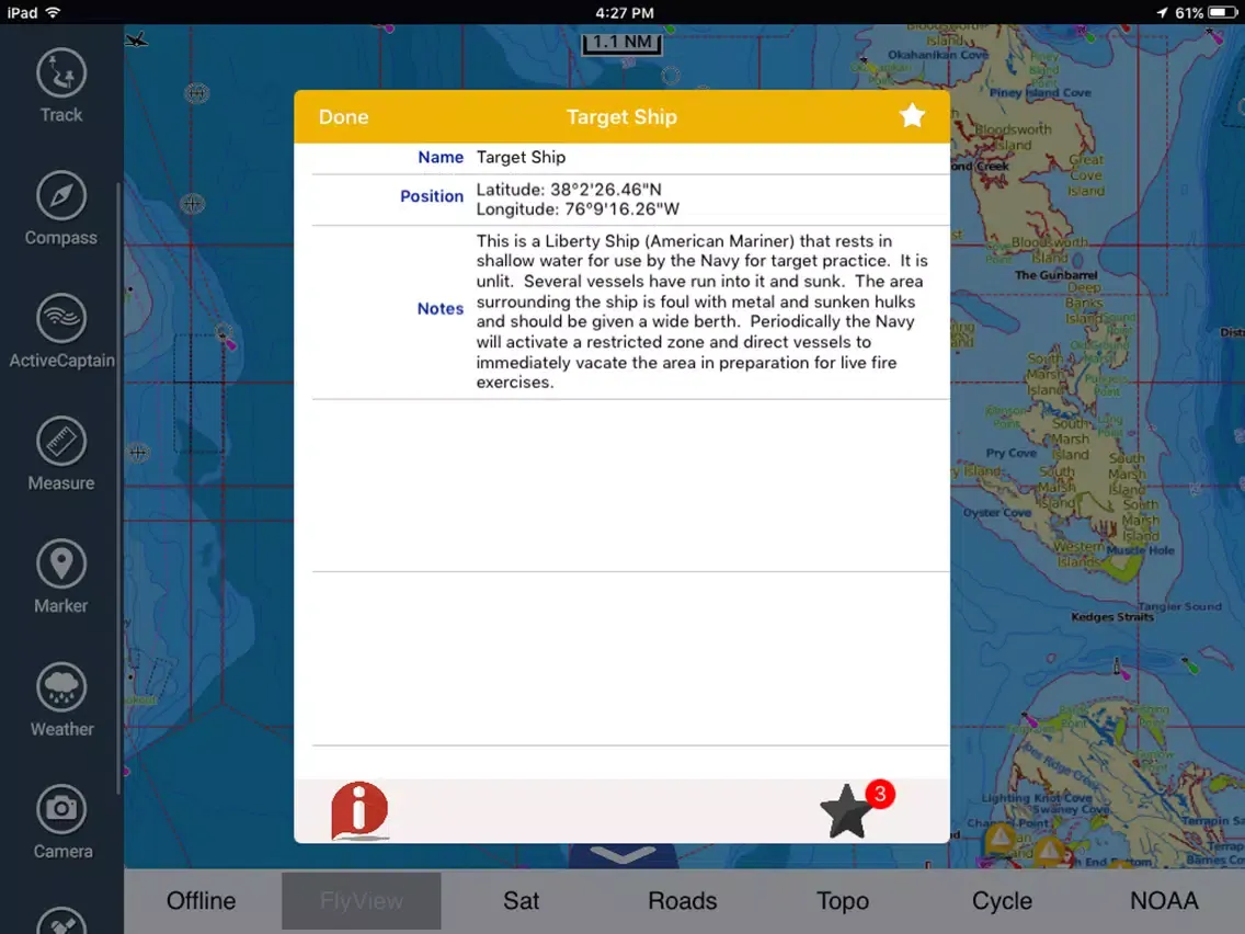 Скриншоты Chesapeake Bay HD - GPS Charts iPad 