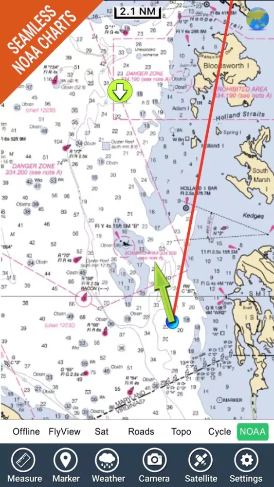 Скриншоты Chesapeake Bay HD - GPS Charts