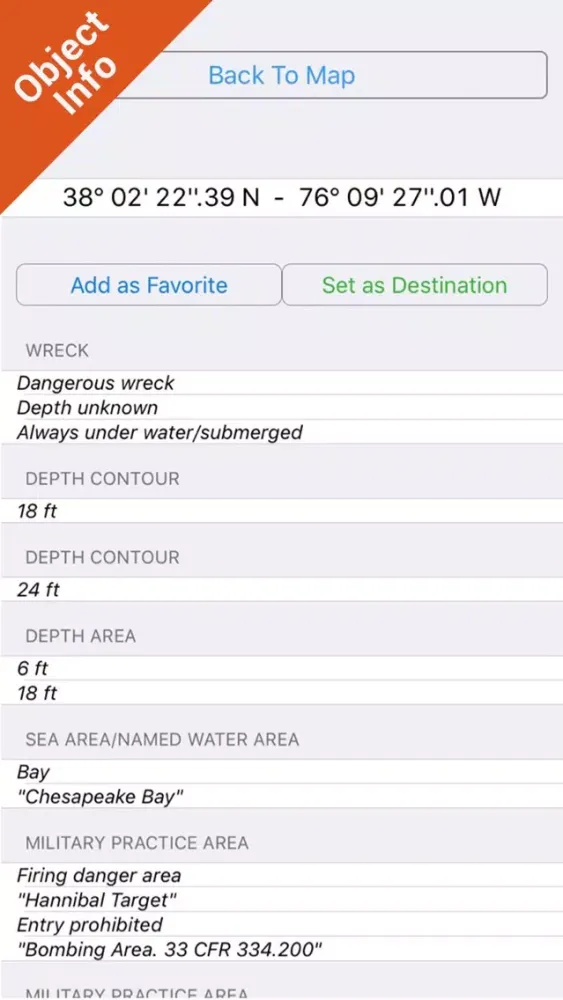 Скриншоты Chesapeake Bay HD - GPS Charts