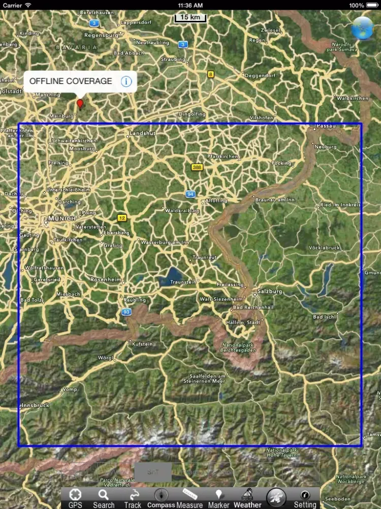 Lake : Chiemsee HD - GPS Map Navigator iPad 应用截图