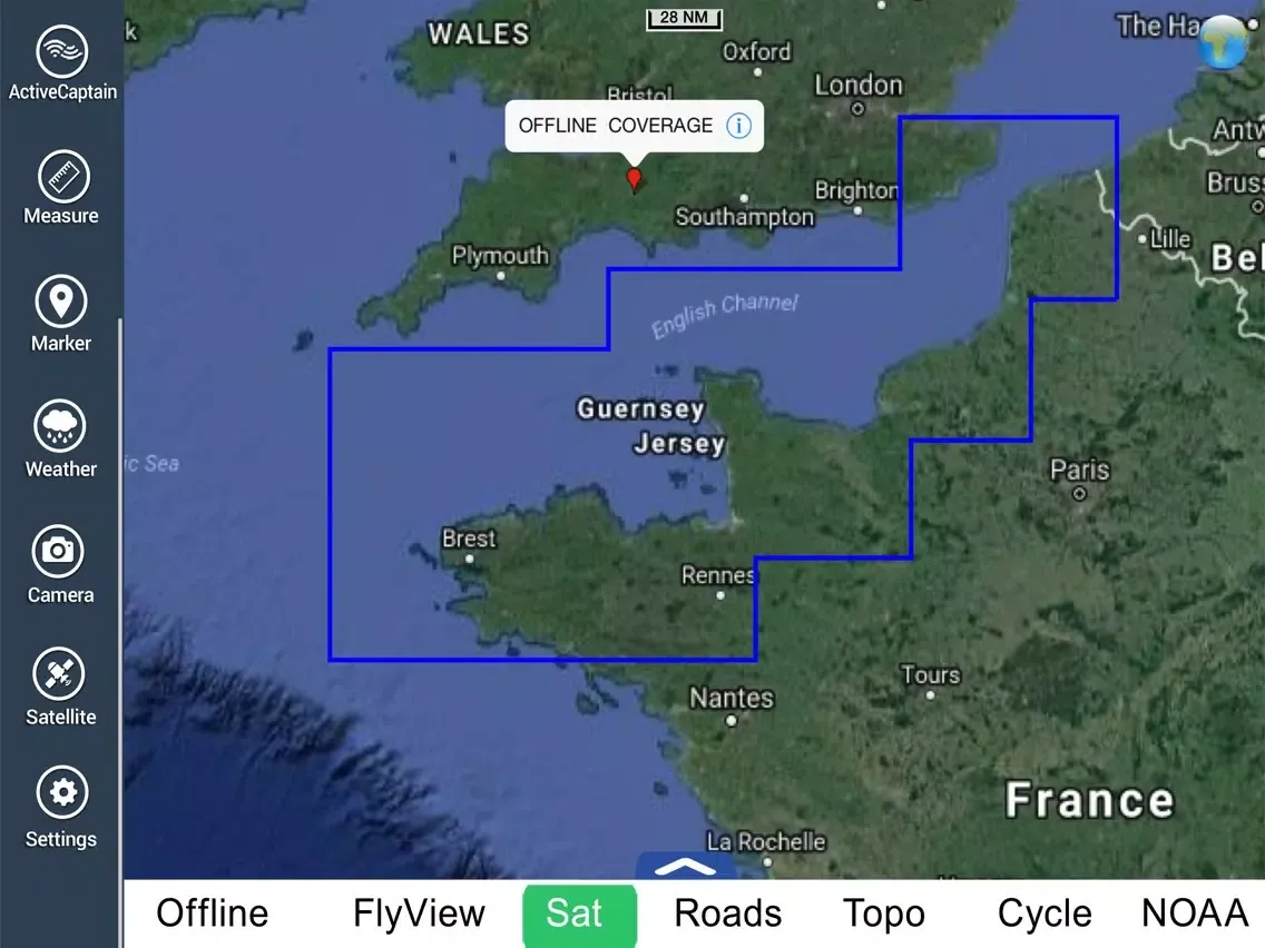 Marine: France du Nord HD - GPS Map Navigator iPad  سکرین شاٹس