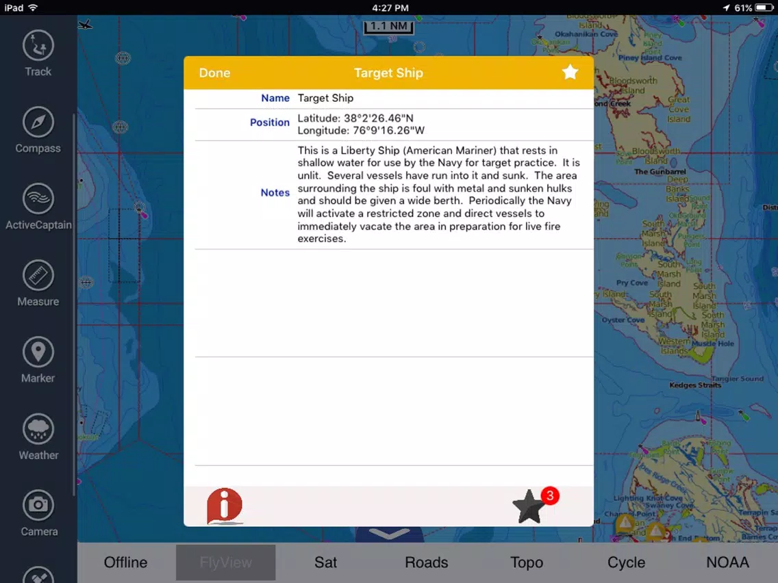 Georgia to N Carolina HD Chart iPad  Screenshots