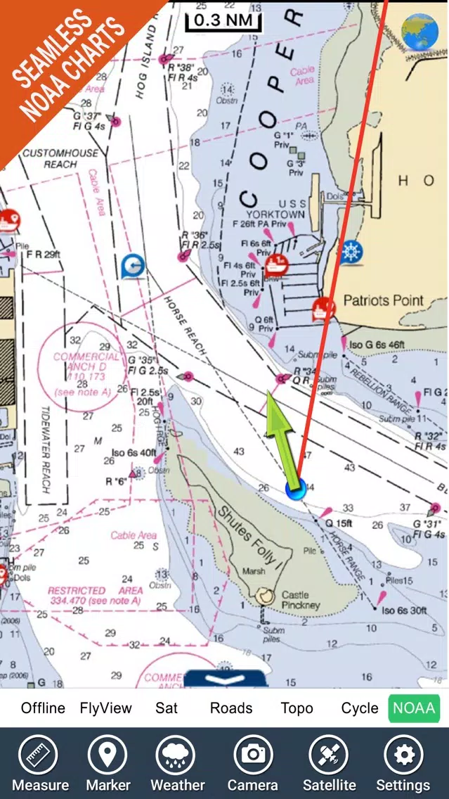 Georgia to N Carolina HD Chart Screenshots
