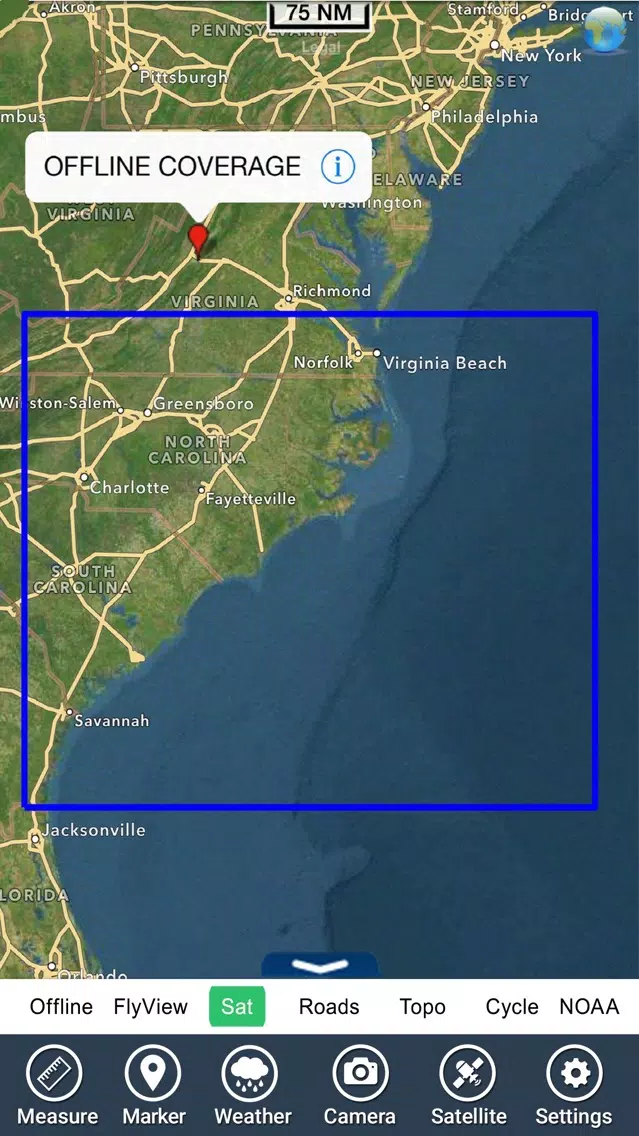 Georgia to N Carolina HD Chart Screenshots