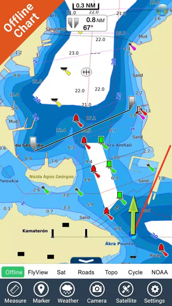 Captures d'écran de Boating Greece Nautical Charts