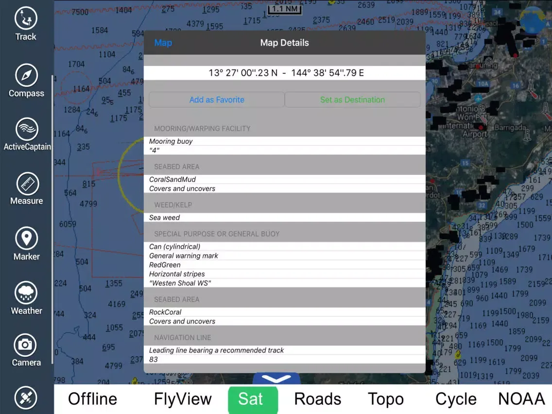 Tangkapan layar Marine : Guam island HD - GPS Map Navigator iPad 