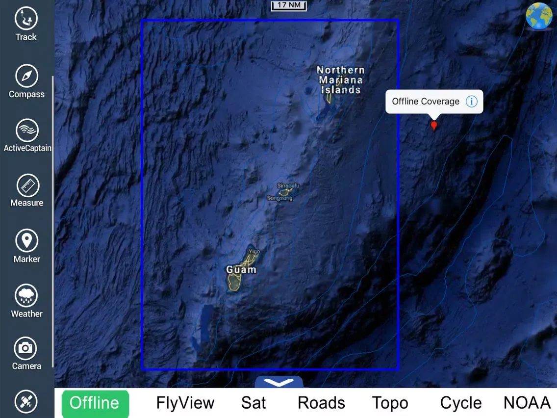 Tangkapan layar Marine : Guam island HD - GPS Map Navigator iPad 