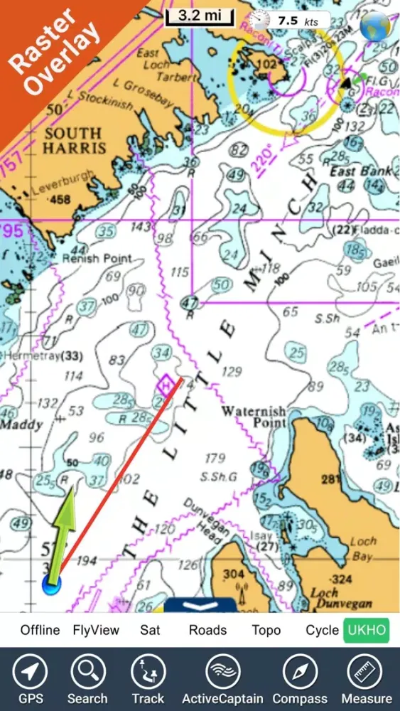 Marine : Hebrides GPS Map fishing chart Navigator應用截圖