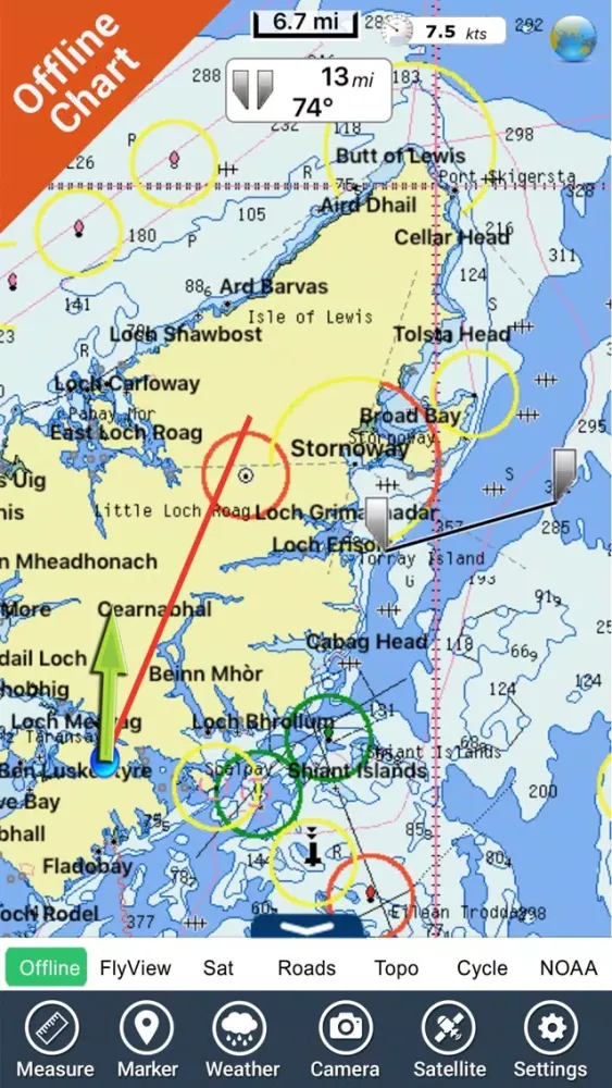 Marine : Hebrides GPS Map fishing chart Navigator應用截圖