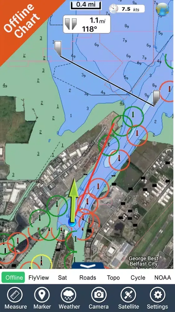 Marine : Ireland HD - GPS Map Navigator سکرین شاٹس