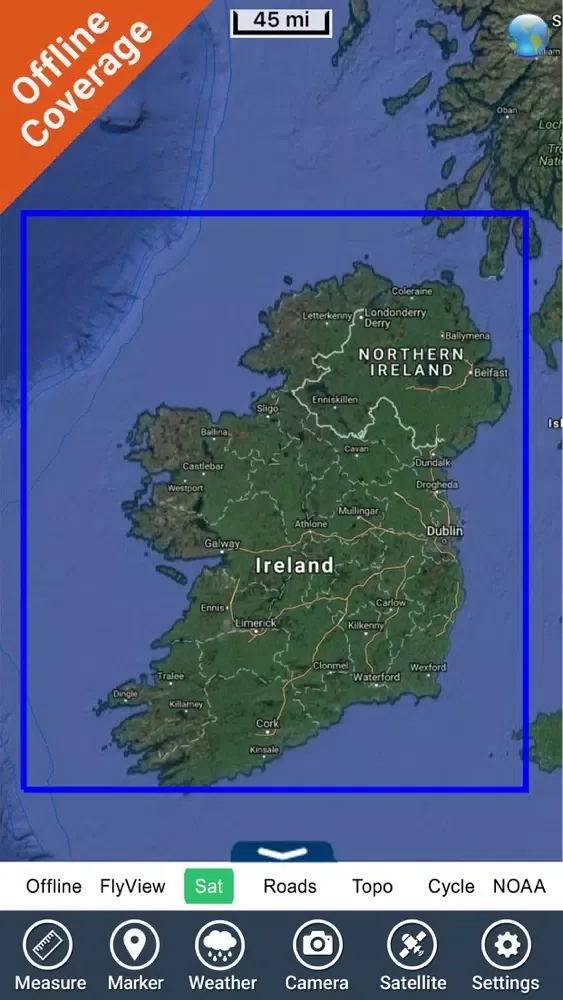 Marine : Ireland HD - GPS Map Navigator سکرین شاٹس