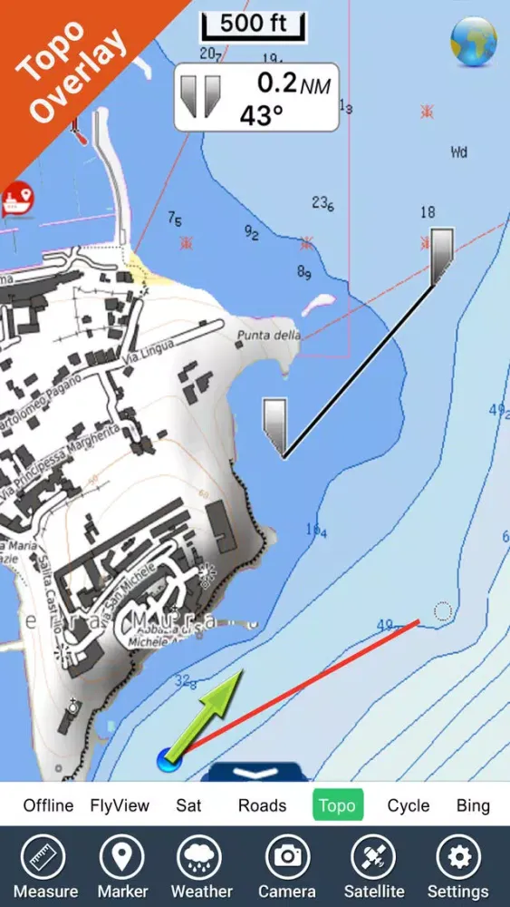 Capturas de tela do Marine : Lazio & Campania - GPS charts Navigator