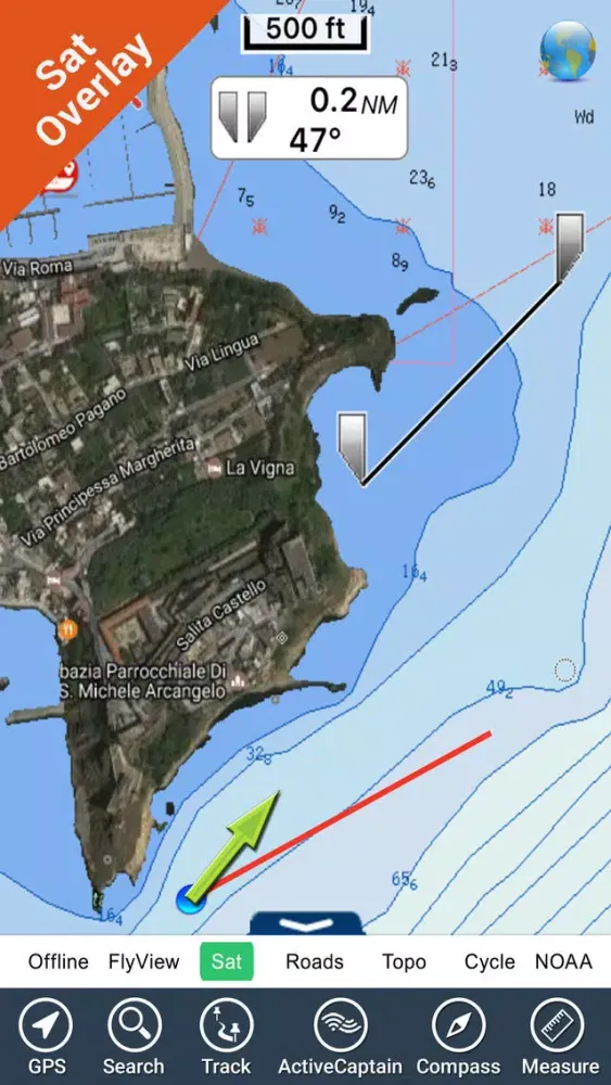 Capturas de tela do Marine : Lazio & Campania - GPS charts Navigator