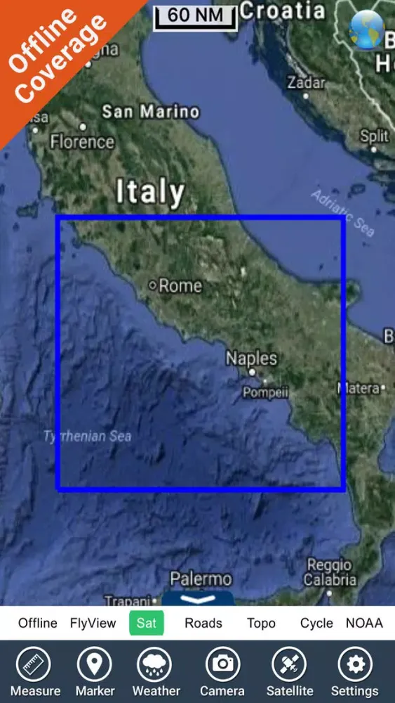 Capturas de tela do Marine : Lazio & Campania - GPS charts Navigator