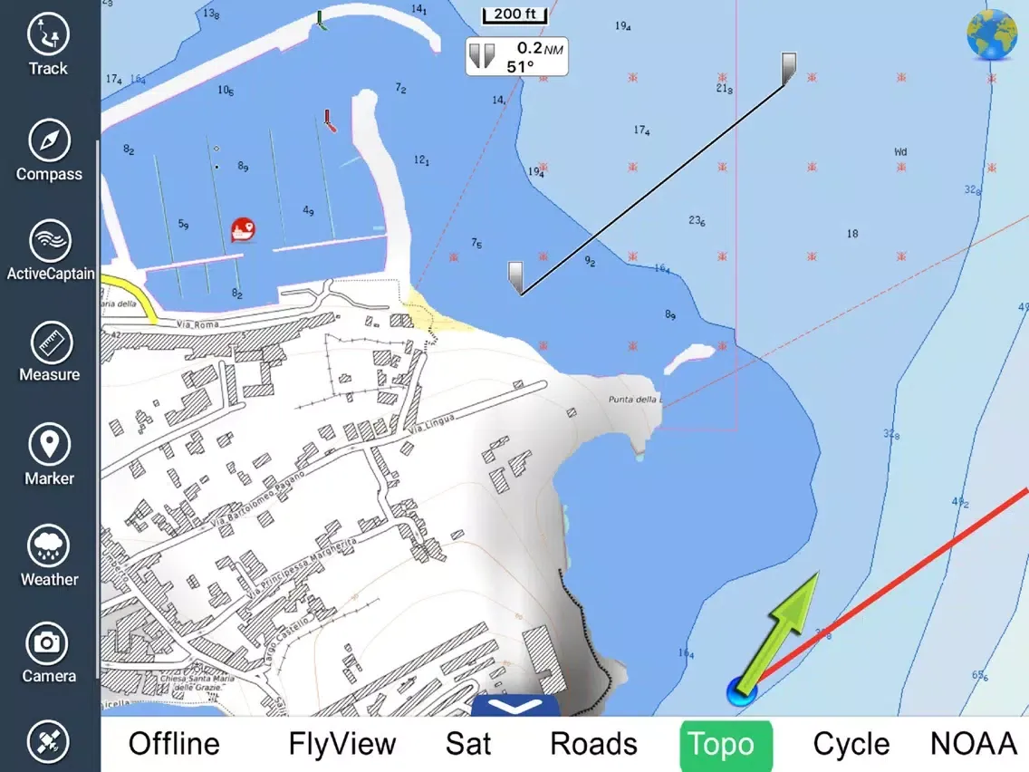 صور Marine : Lazio & Campania HD - GPS chart Navigator iPad 