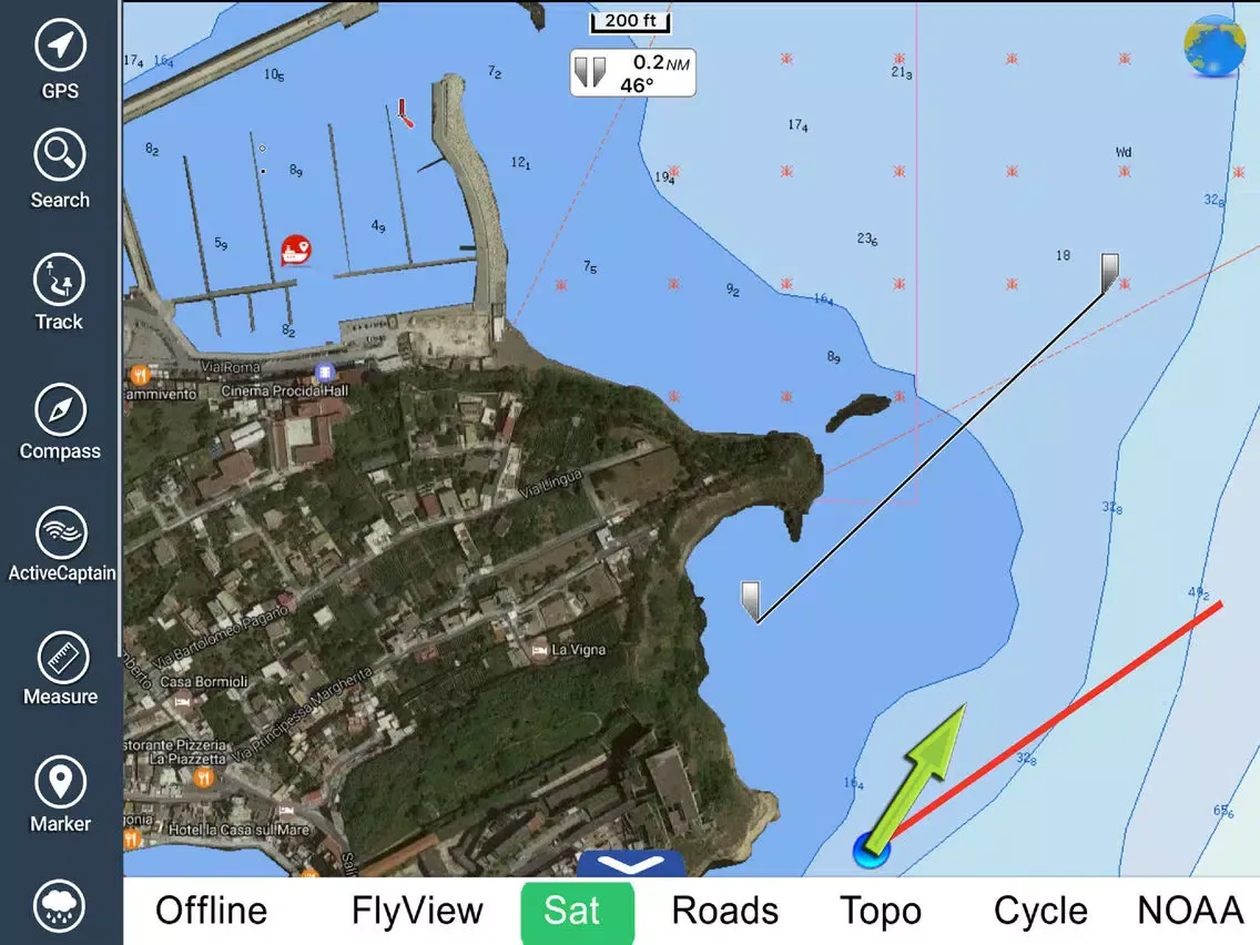 صور Marine : Lazio & Campania HD - GPS chart Navigator iPad 