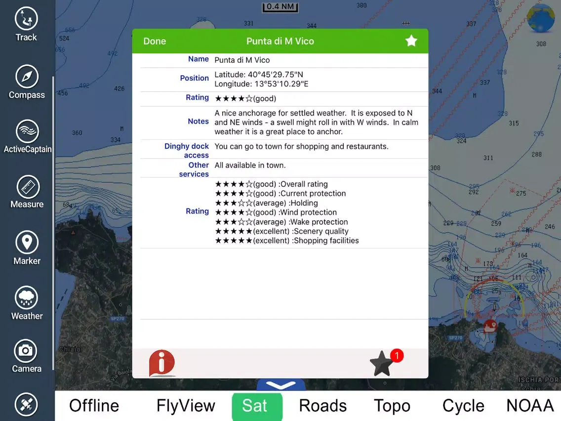 صور Marine : Lazio & Campania HD - GPS chart Navigator iPad 