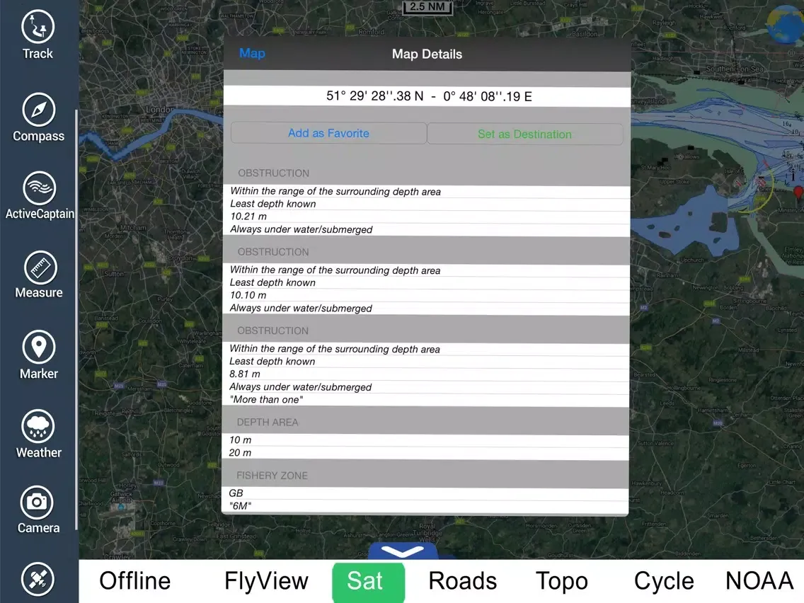 تصاویر Marine : London - Thames HD - GPS Map Navigator iPad 