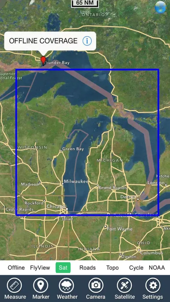 Michigan Lakes Fishing Charts 스크린샷