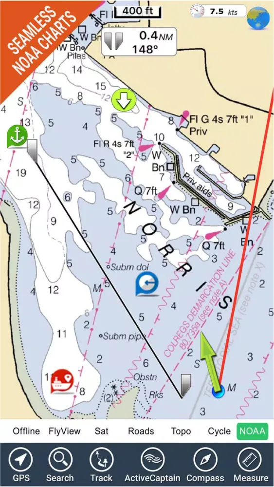Boating Miami to Key West GPS 스크린샷