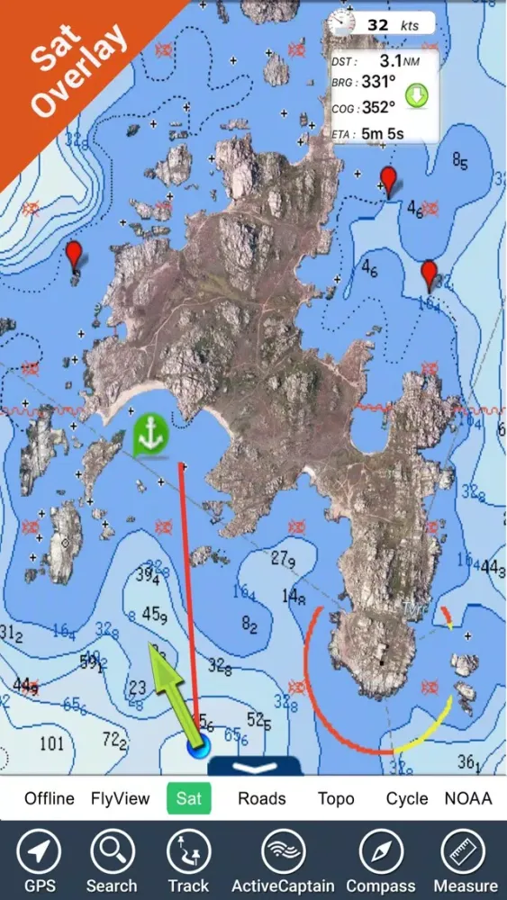 ภาพหน้าจอของ North Adriatic Nautical Charts