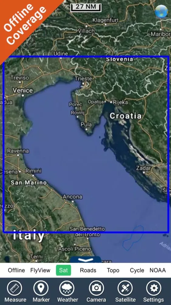 ภาพหน้าจอของ North Adriatic Nautical Charts