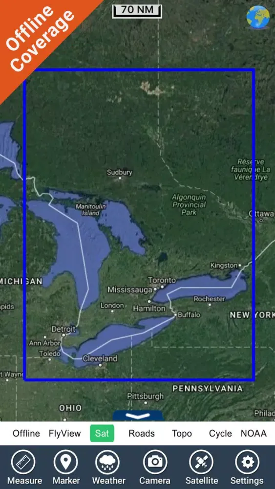 Huron Erie Ontario GPS Charts Screenshots