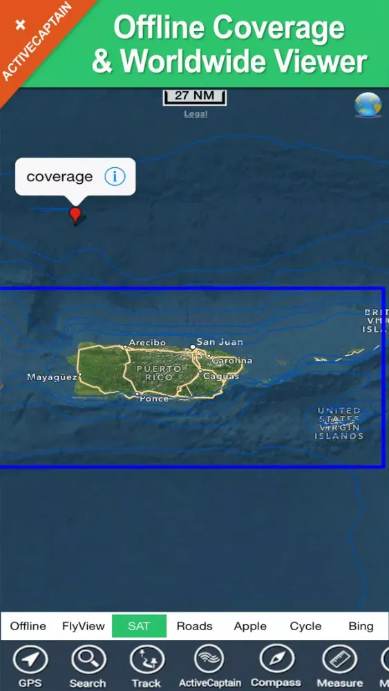 Porto Rico & Navassa Island GPS charts Navigator Screenshots