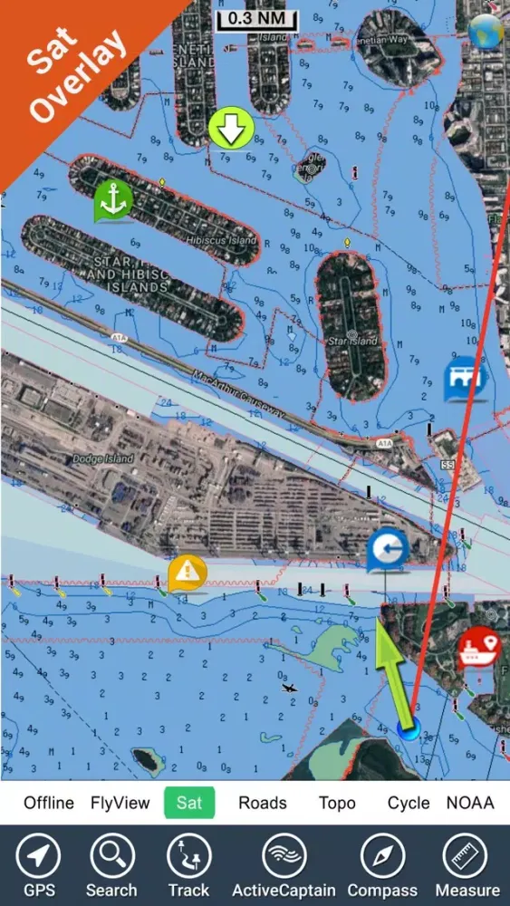 Boating Rhode Island to Maine GPS chart Navigator Screenshots
