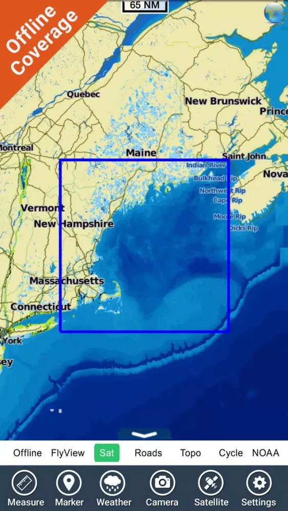 Boating Rhode Island to Maine GPS chart Navigator Screenshots