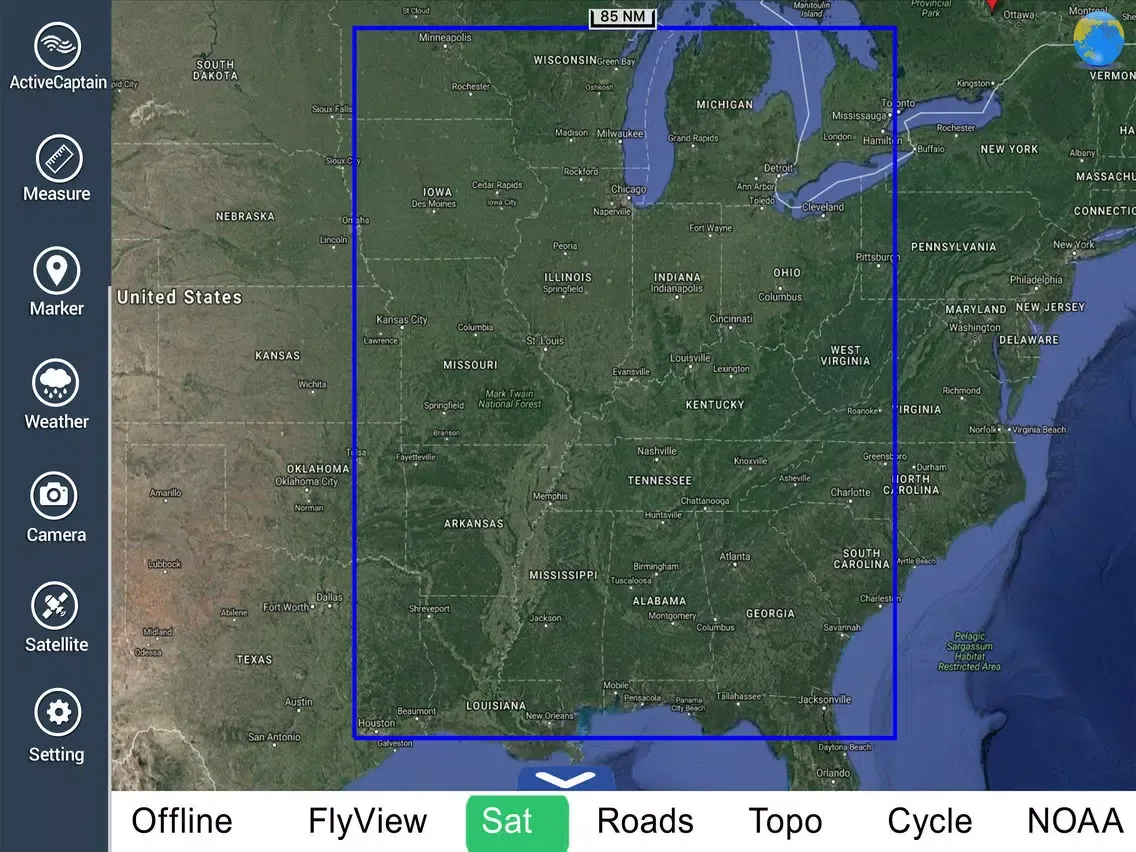 US Rivers HD GPS Map Navigator iPad Screenshots