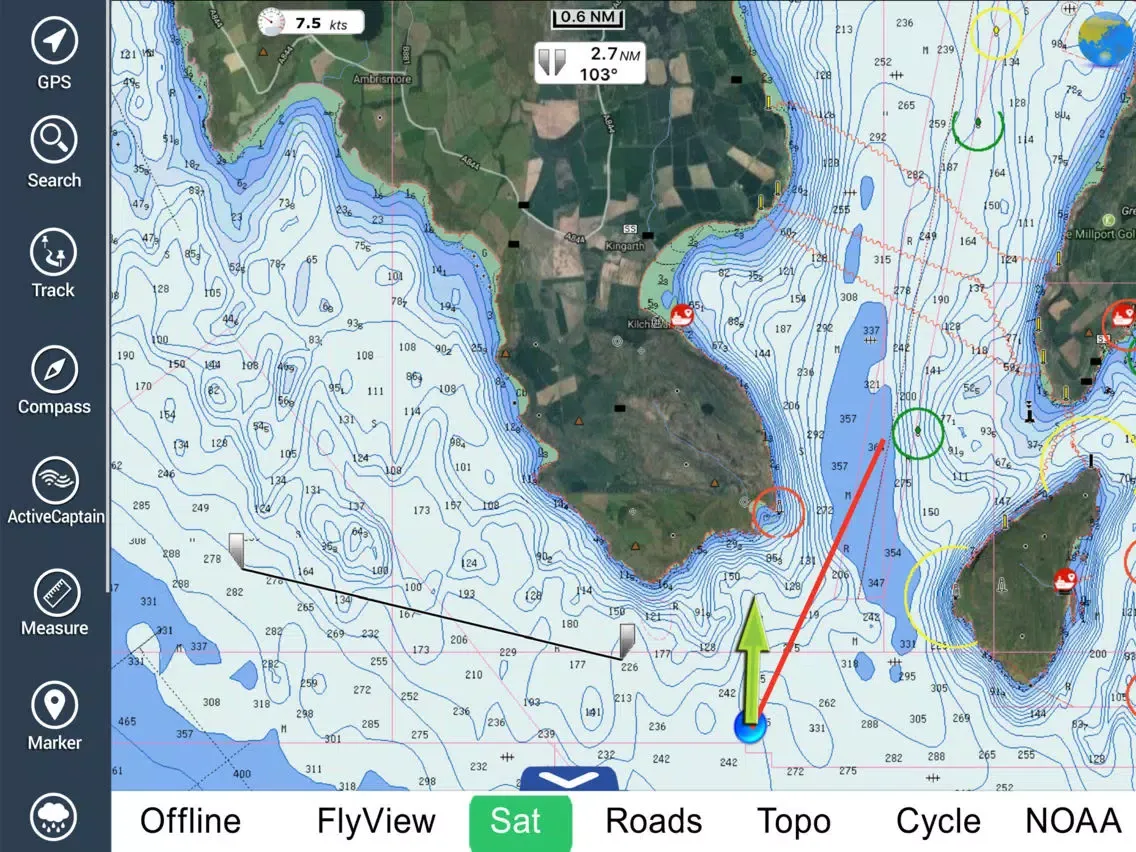 Screenshot di Scotland Nautical Chart HD GPS iPad 