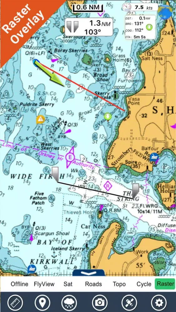 Screenshot di Scotland Nautical Chart HD GPS