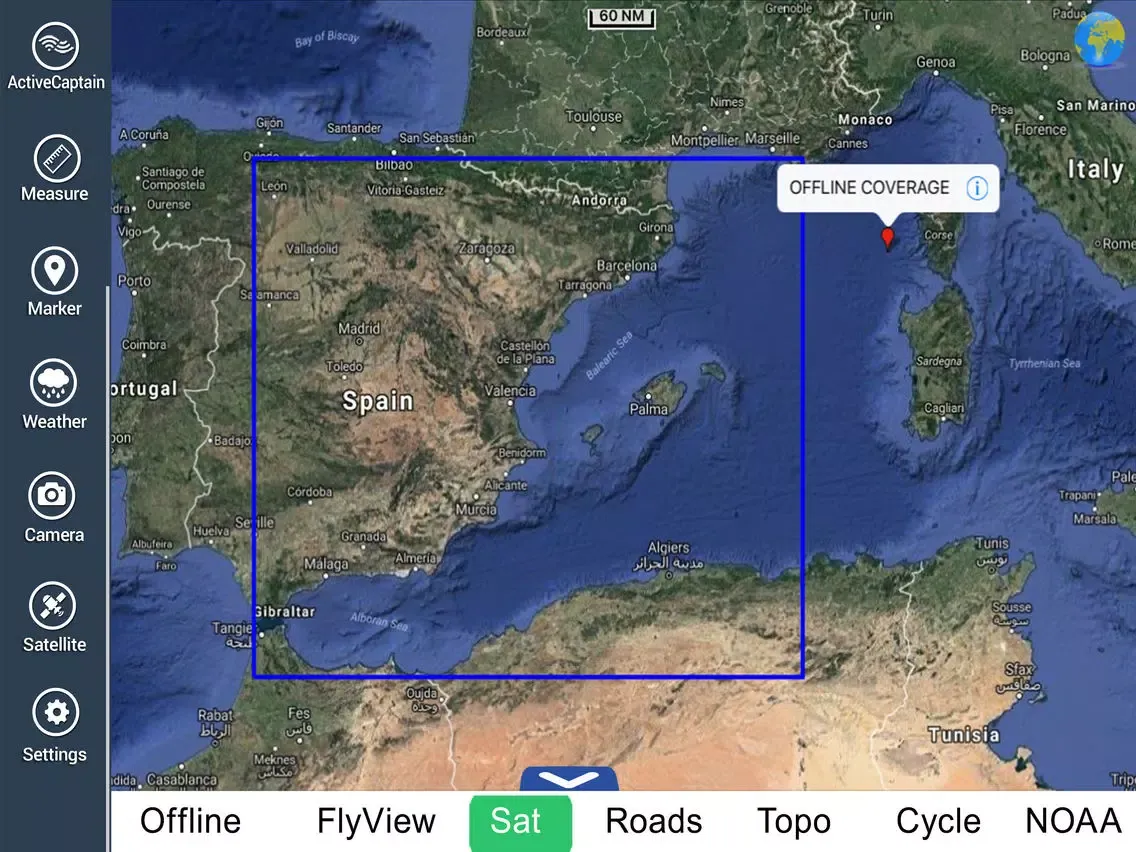 ภาพหน้าจอของ Spain Mediterranean HD Charts iPad 