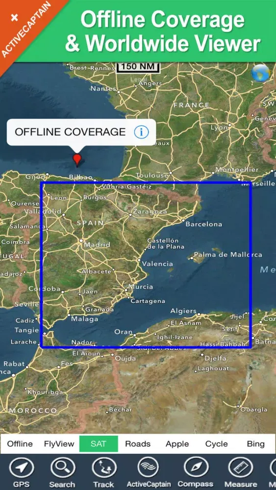 ภาพหน้าจอของ Spain Mediterranean HD Charts