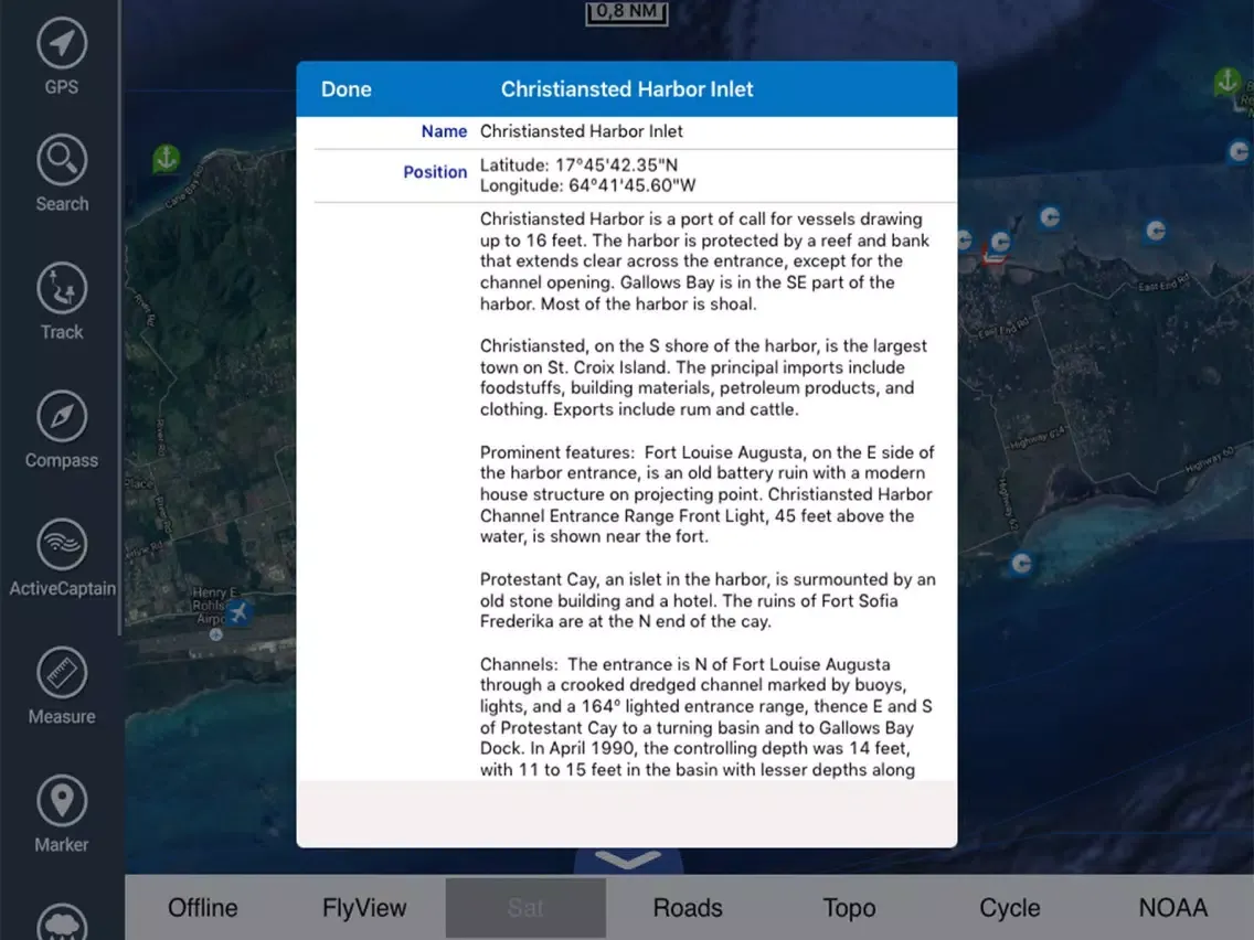 Virgin Islands HD GPS Map Navigator iPad  Screenshots