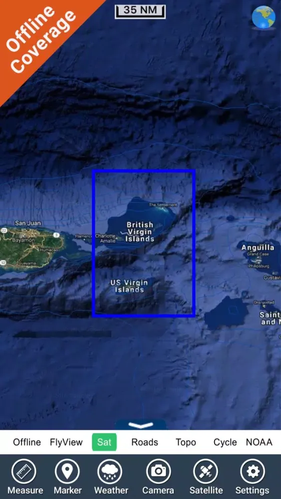 Virgin Islands HD GPS Map Navigator Screenshots
