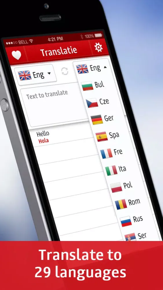 ภาพหน้าจอของ Translatie - Instant Translation in any Application