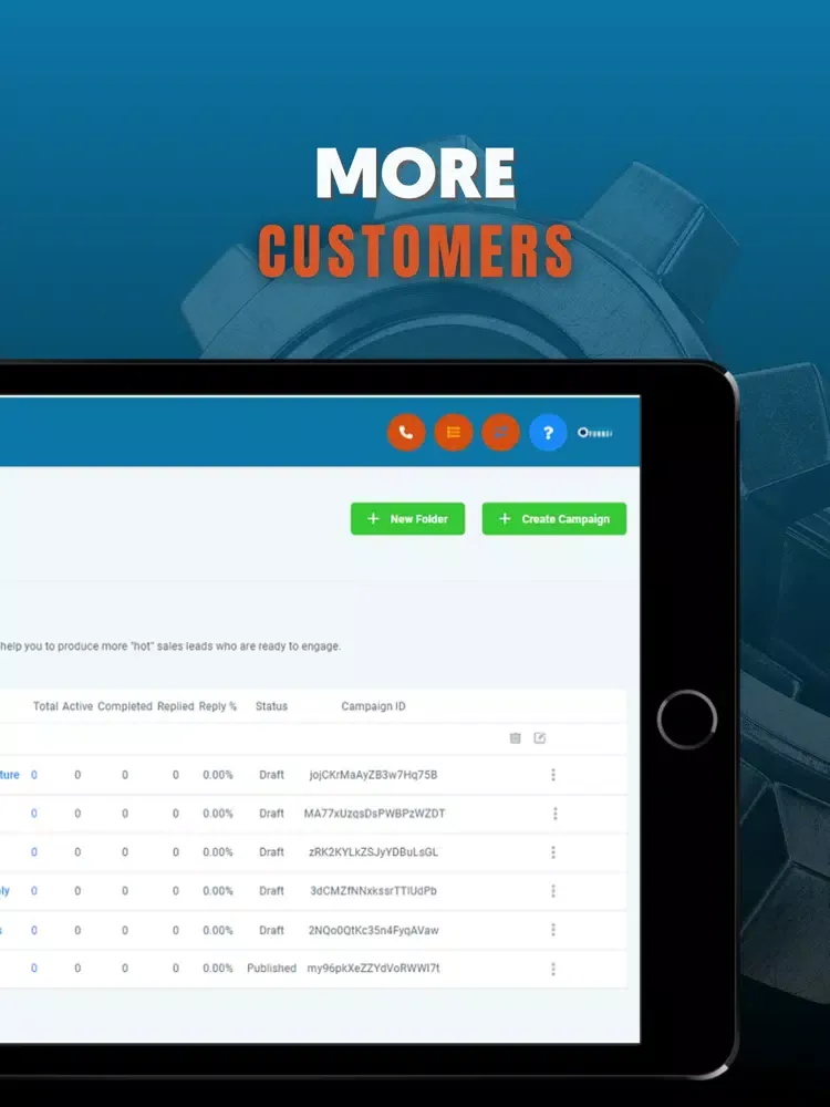 FlyWheel Funnel iPad  Screenshots