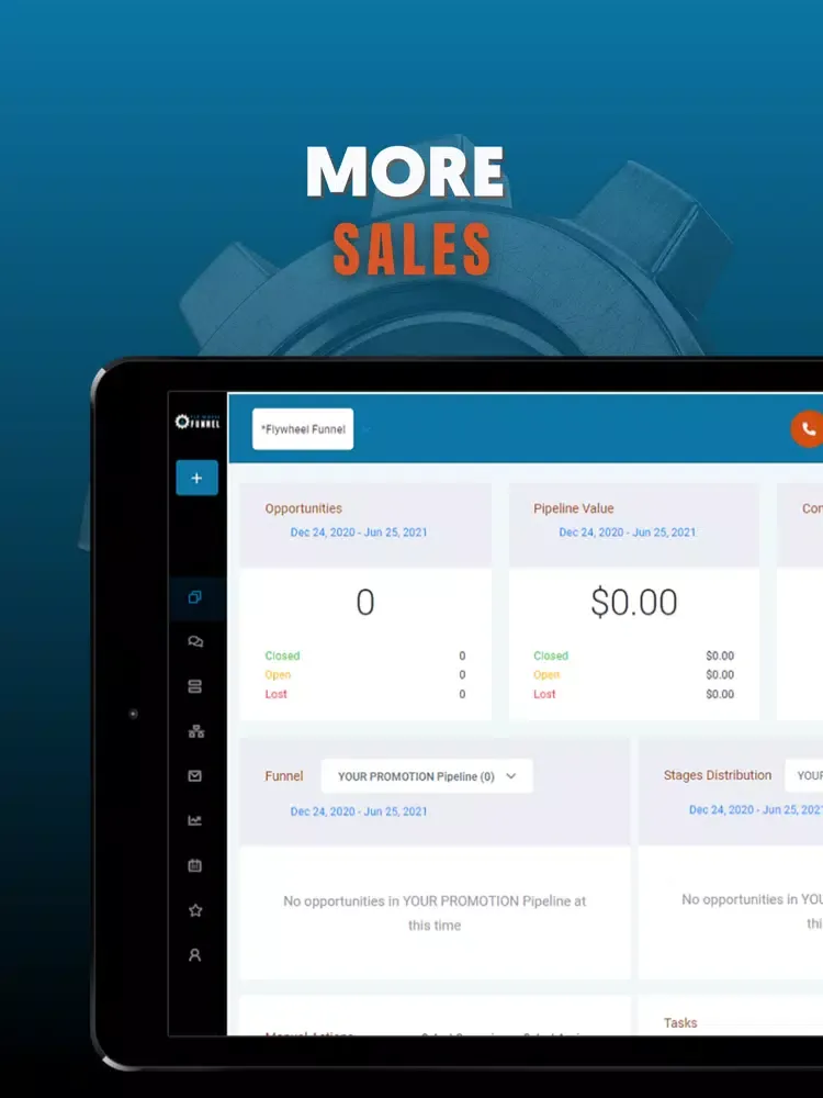 FlyWheel Funnel iPad  Screenshots