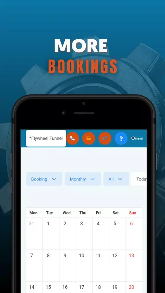 FlyWheel Funnel Screenshots